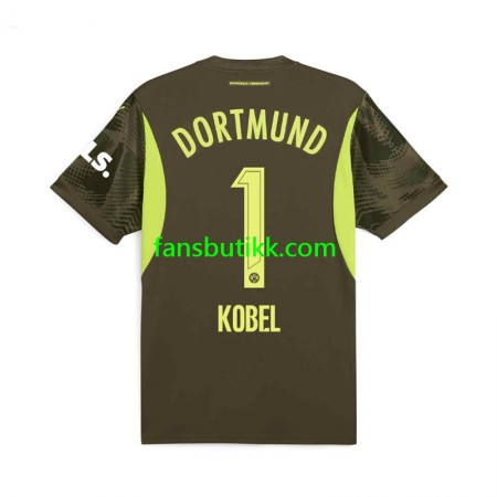 Fotballdrakt Borussia Dortmund Gregor Kobel 1 Keeper Bortetrøye 2024-2025 Kortermet